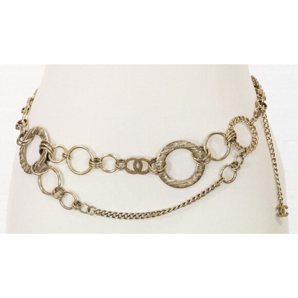RUNWAY CHANEL 2006 COLLECTION CC METAL RHINESTONE CHAIN BELT/NECKLACE - Picture 5 of 13